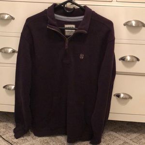 Men’s Izod Large Dark purple quarter zip